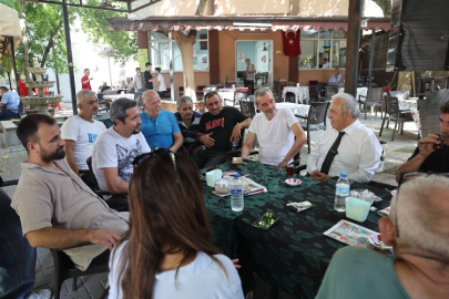 Başkan Şadi Özdemir Demirci’de mahalle halkını dinledi